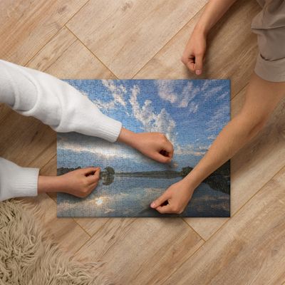 Stiles Reservoir by Phillip Olivo Jigsaw puzzle