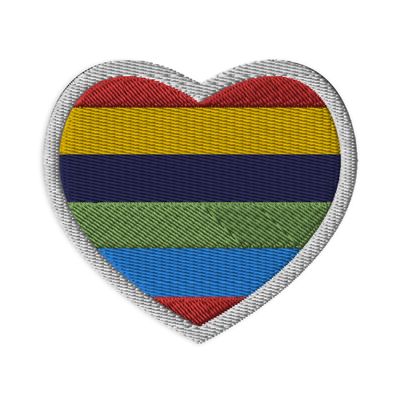 Pride Heart Embroidered patch