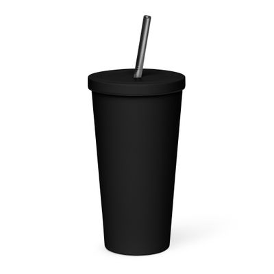 Banned Books Insulated tumbler with a straw