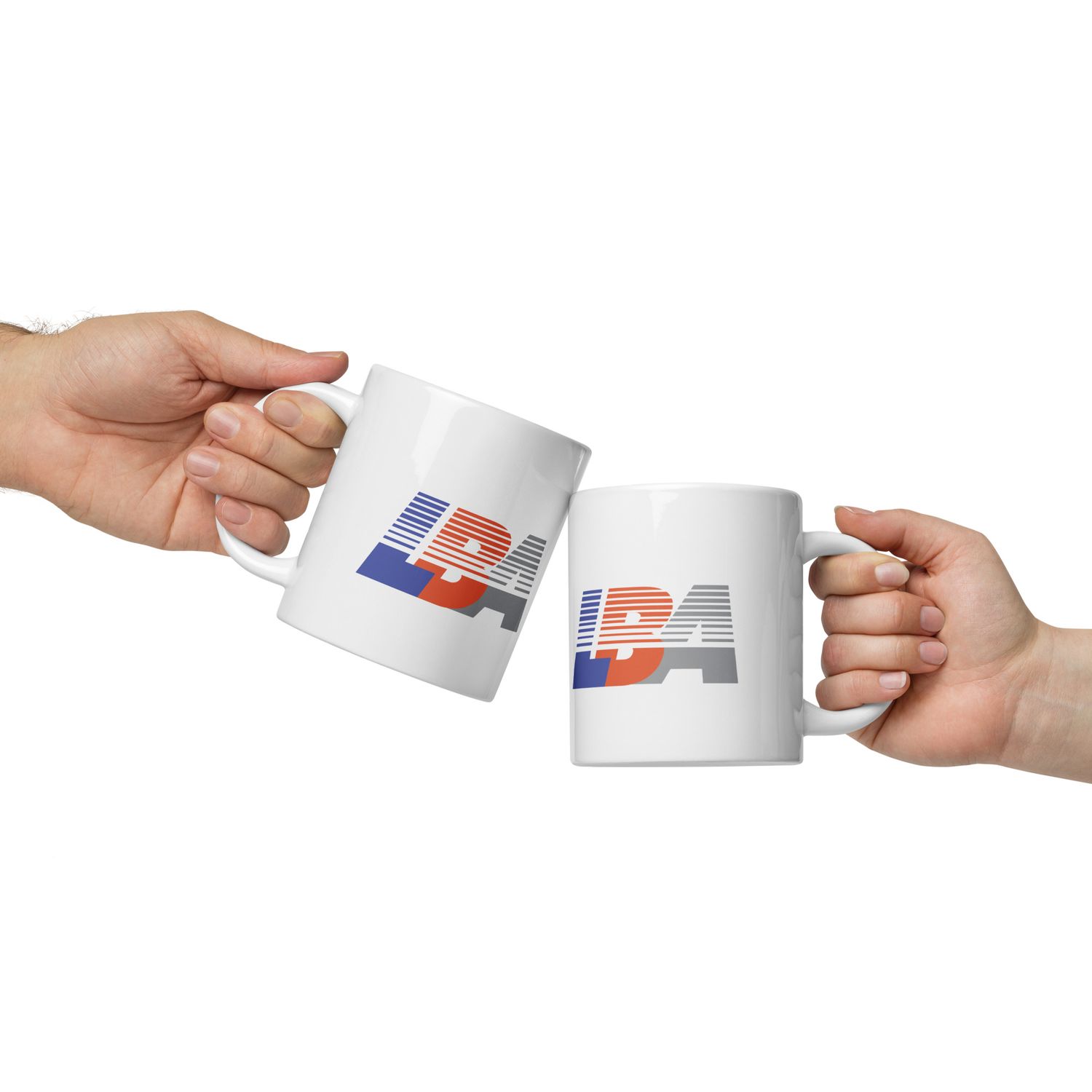 LBA White glossy mug