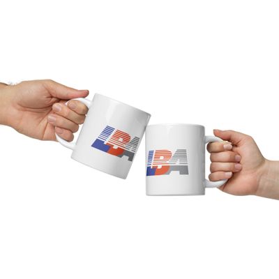 LBA White glossy mug