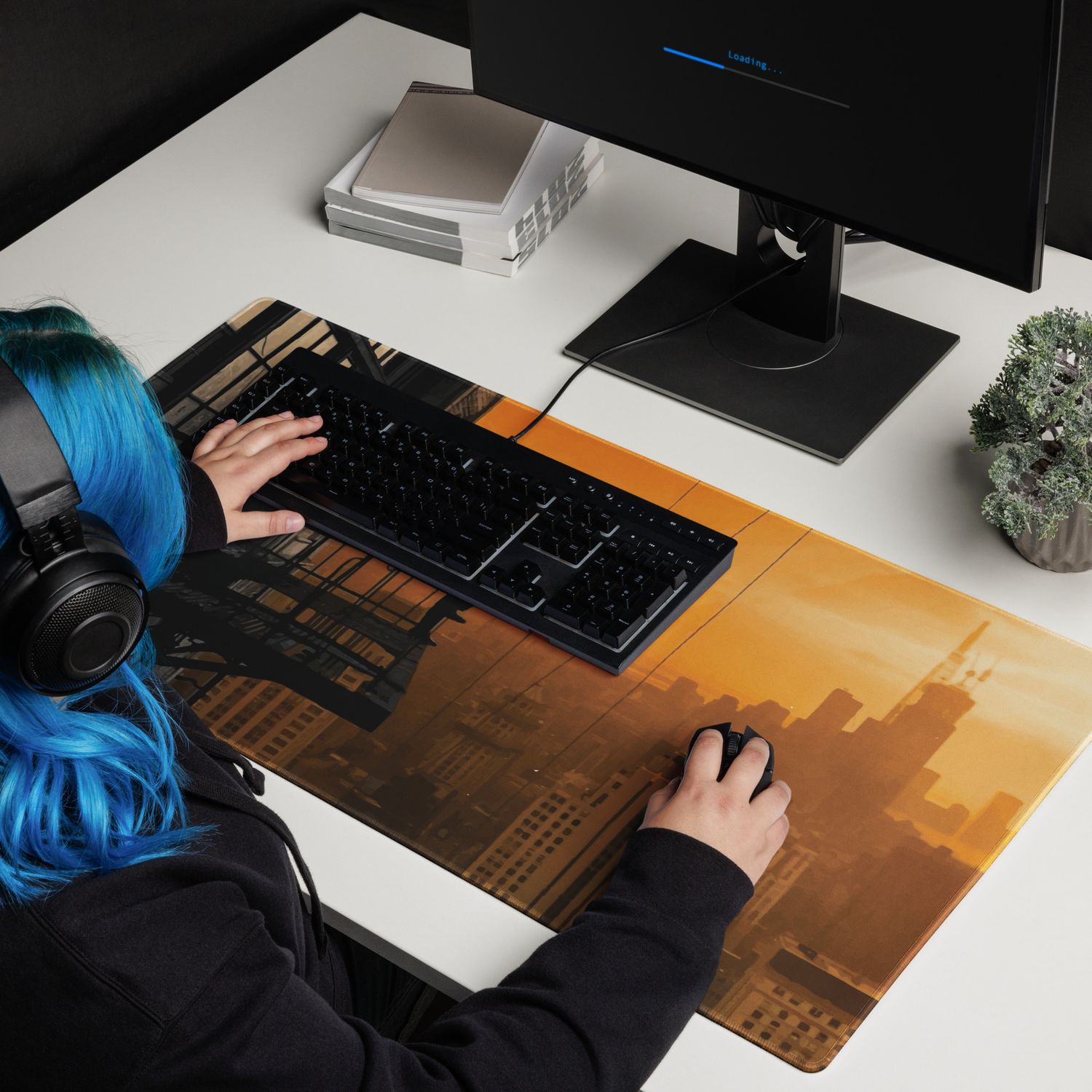 Midnight Balcony Gaming mouse pad