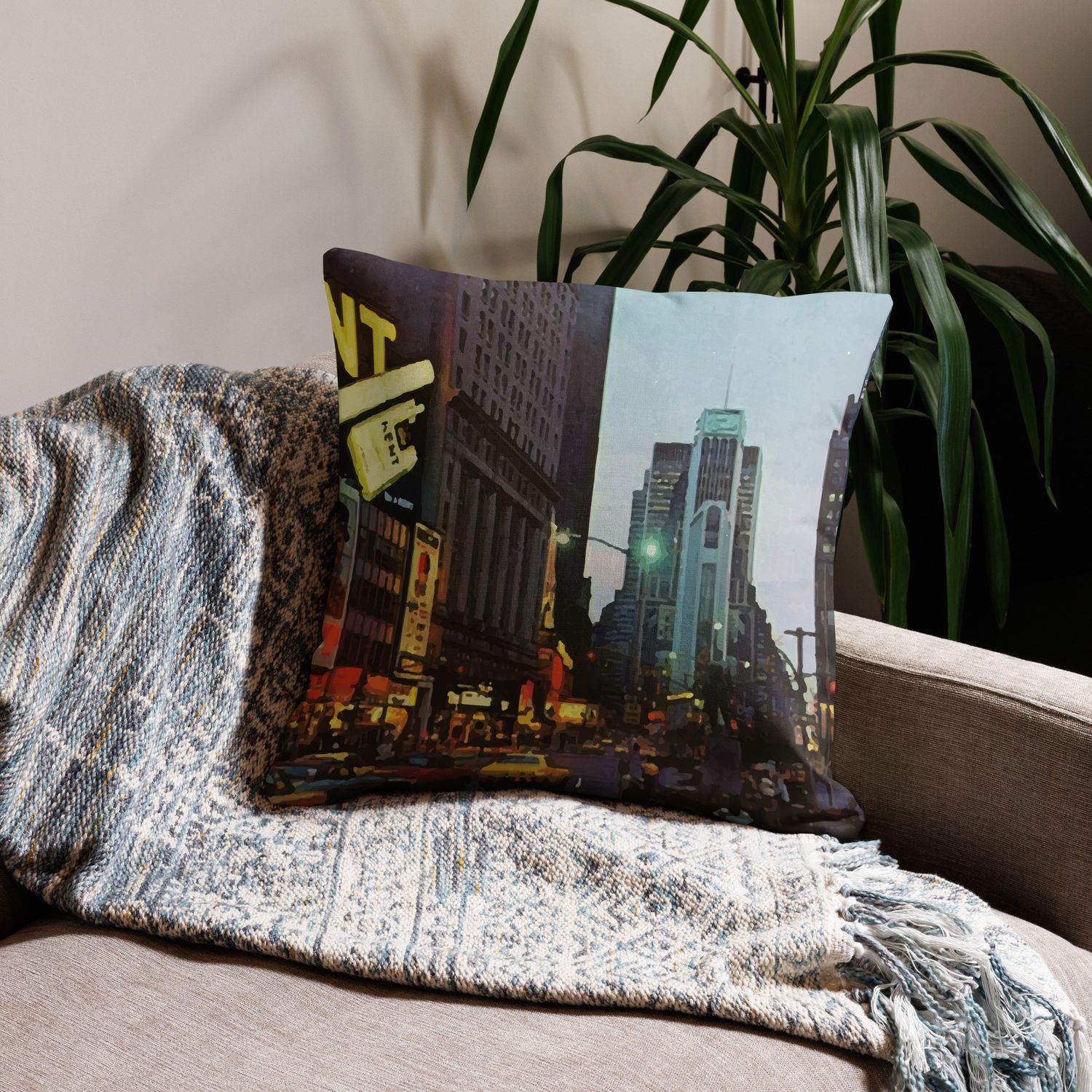 Times Square Premium Pillow