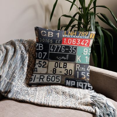 License Plate Premium Pillow
