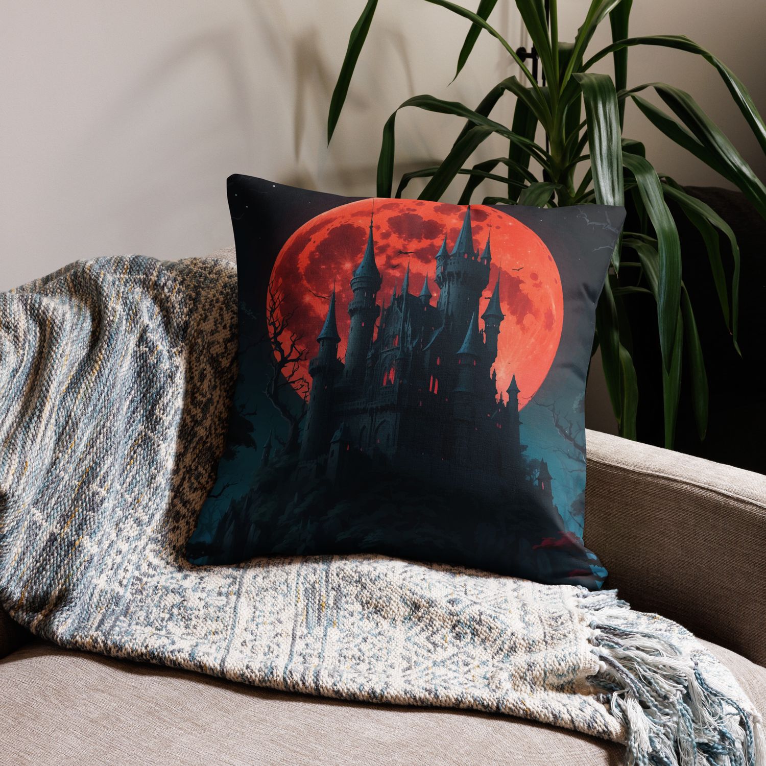 Dracula&#39;s Castle Premium Pillow