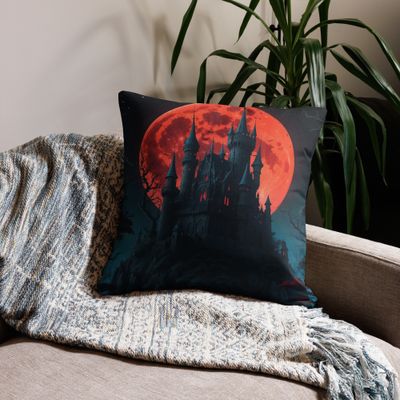 Dracula&#39;s Castle Premium Pillow
