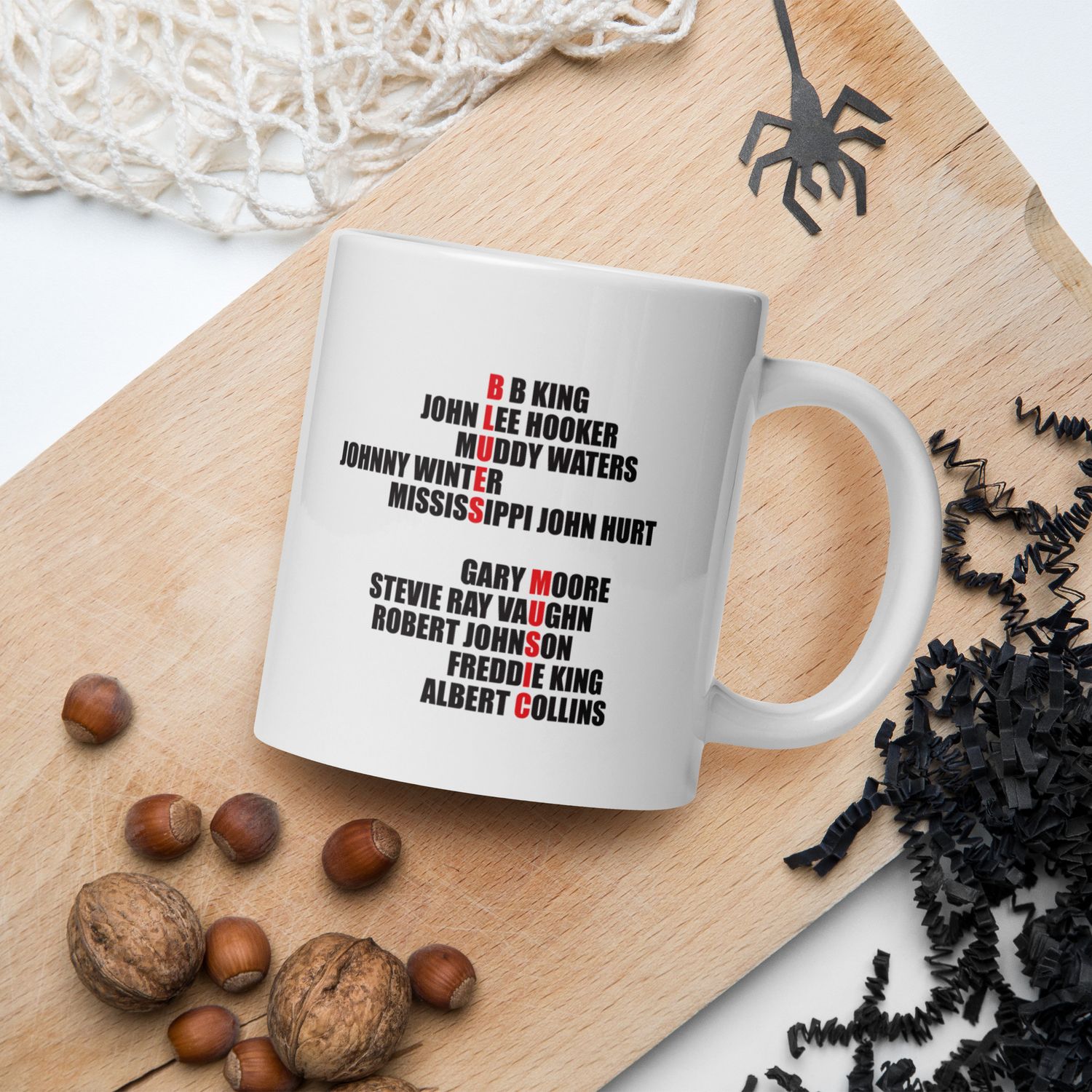 Blues Music White mug