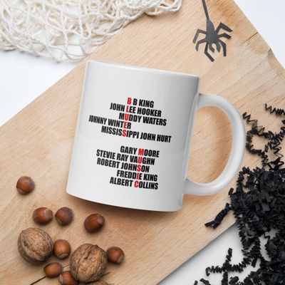 Blues Music White mug