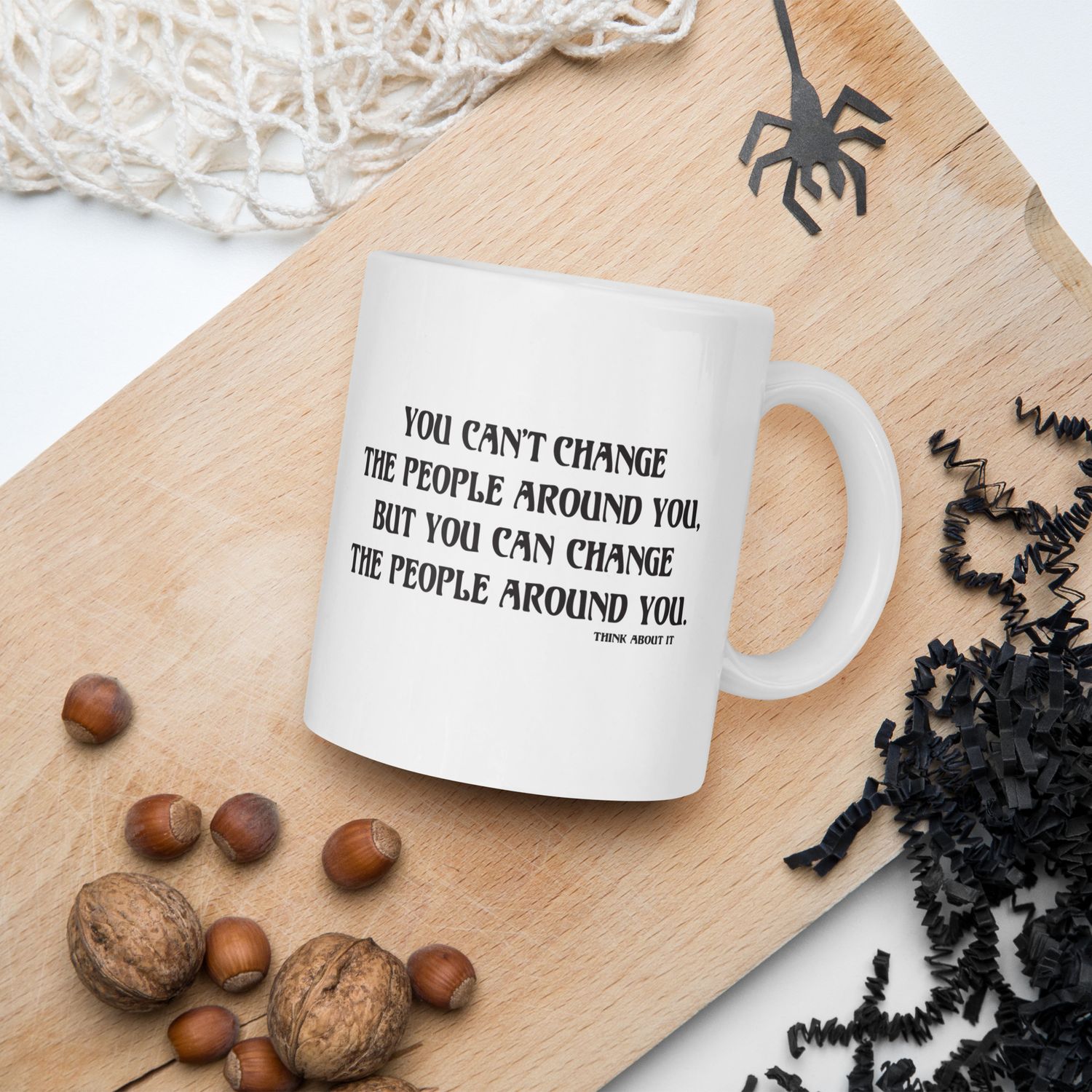 Change People white mug