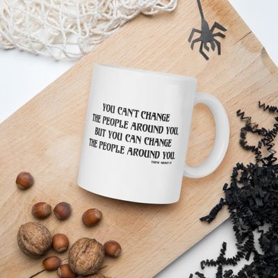 Change People white mug