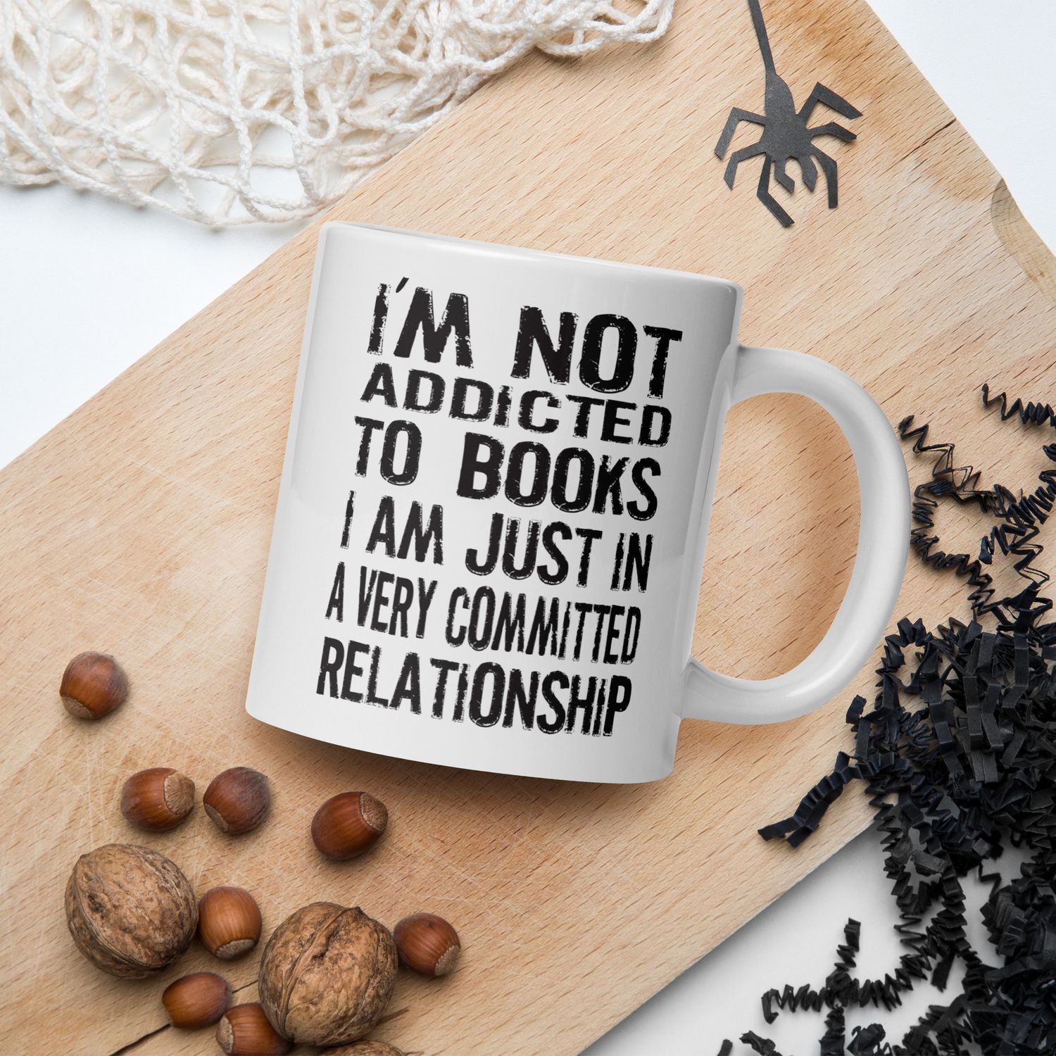 Book Addicted White mug
