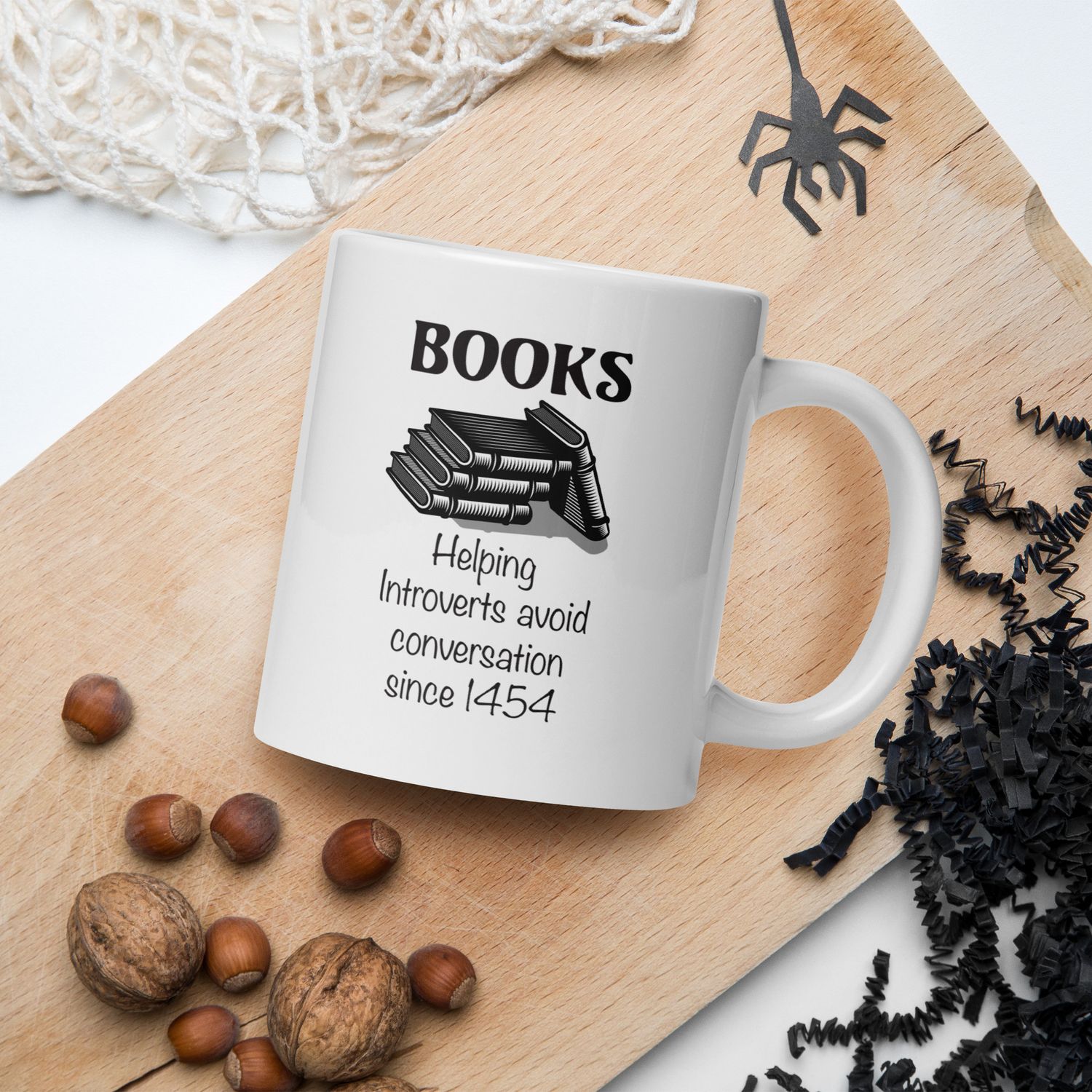Introverts White mug