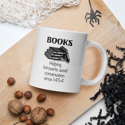 Introverts White mug