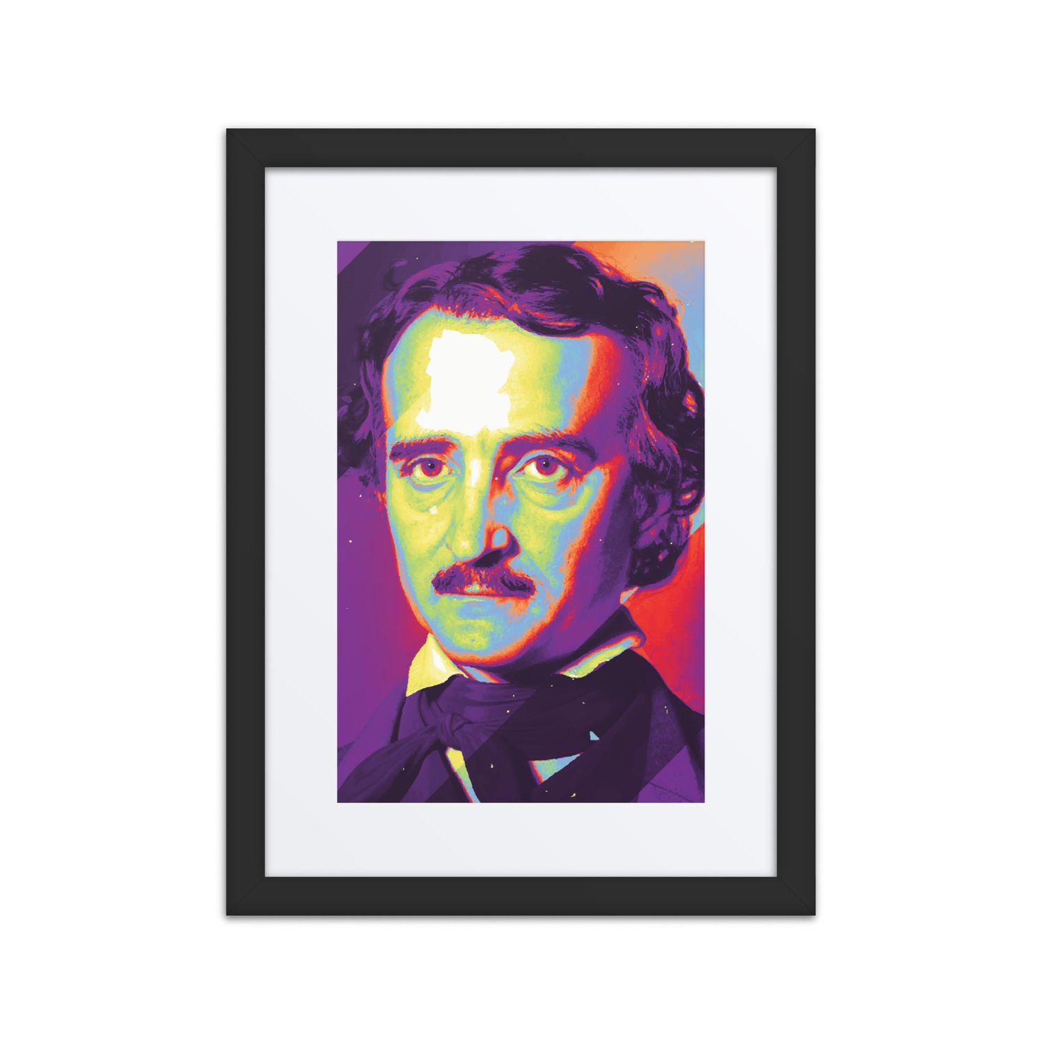 Edgar Allen Poe Framed Portrait by Bytesized