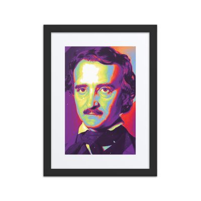 Edgar Allen Poe Framed Portrait by Bytesized