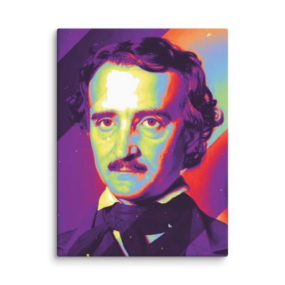 Edgar Allen Poe Canvas - Bytesized Edgar Allen Poe Canvas - Bytesized