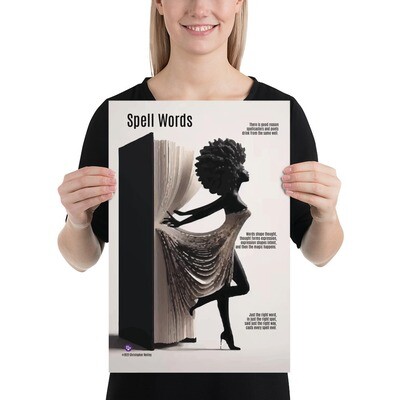 Spell Words Broadside by Reilley