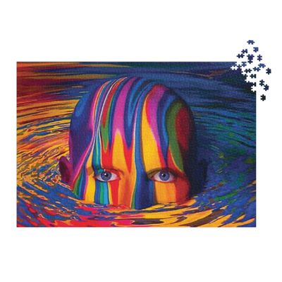 Color Overload puzzle with tin