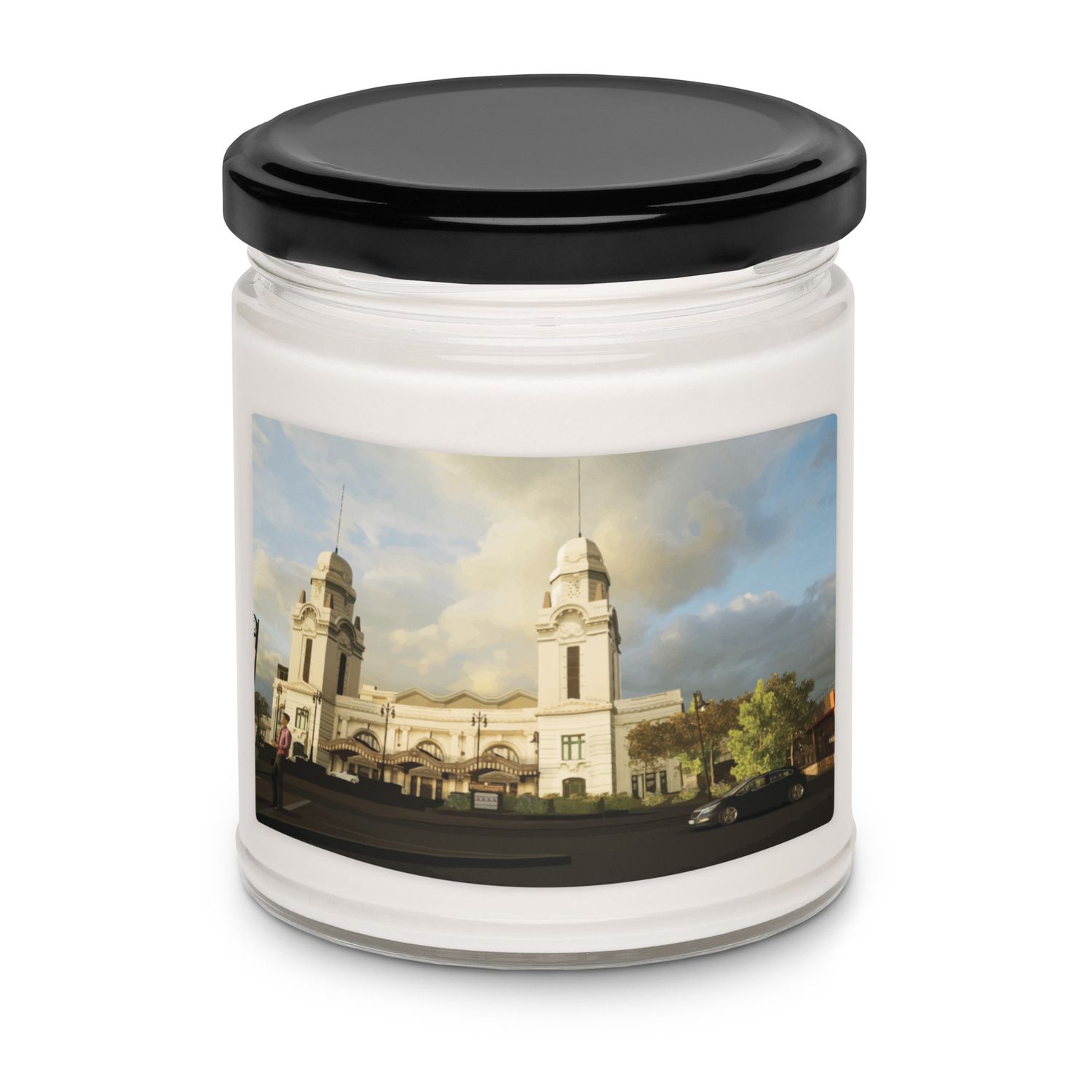 Worcester, MA Union Station Scented soy gift candle