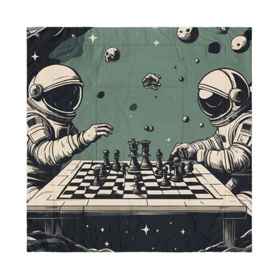 Astronaut Chess Bytesized Comforter