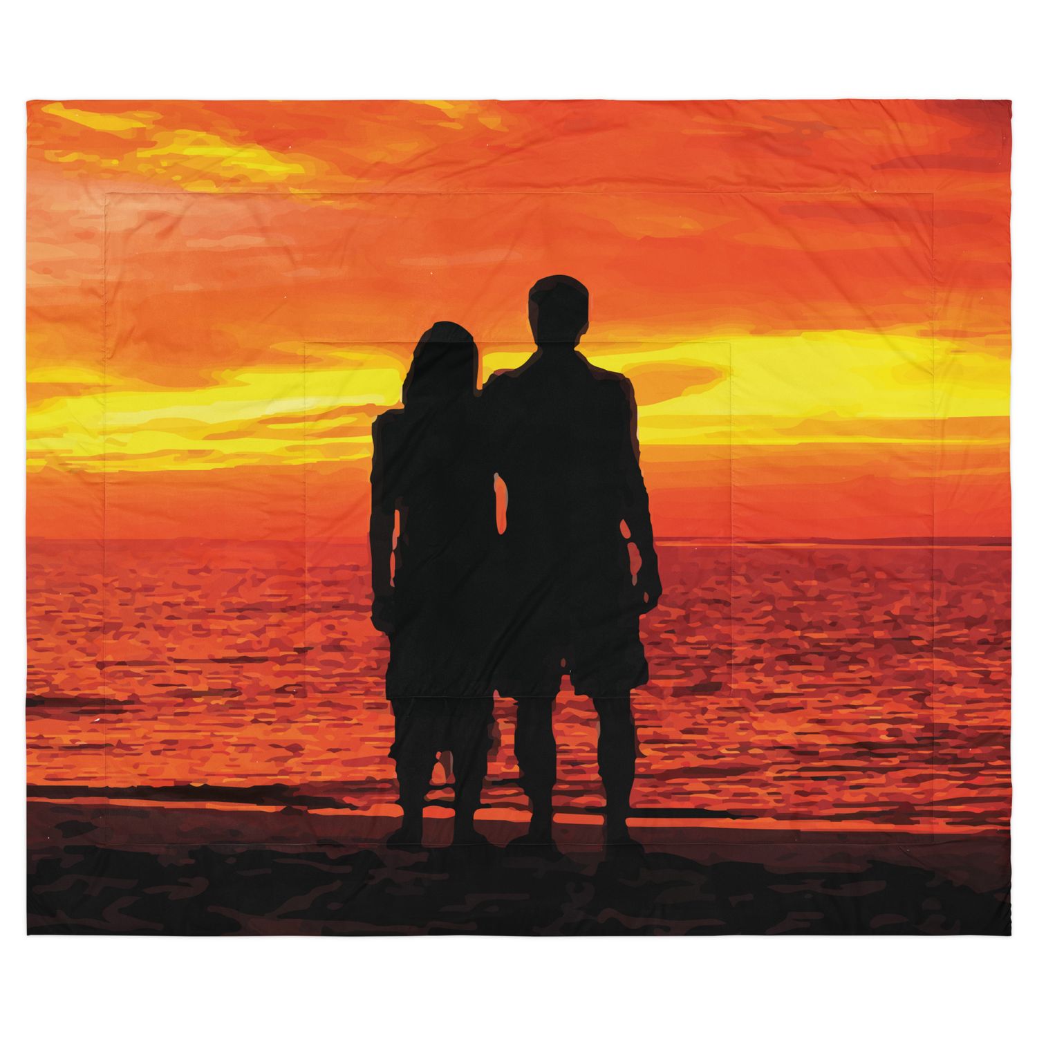 Sunset Couple Bytesized Comforter