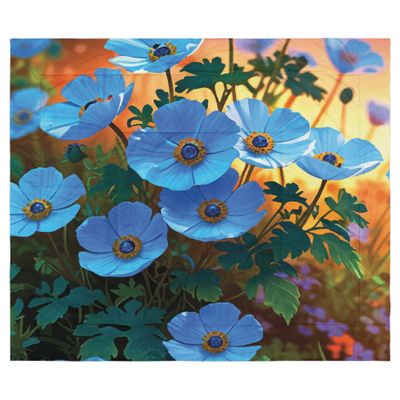 Blue Anemones Bytesized Comforter
