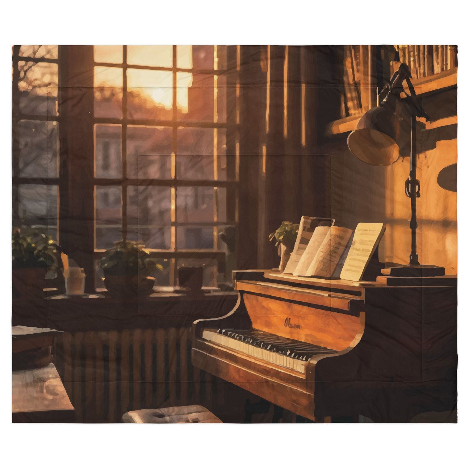 Cafe Piano Bytesized Comforter