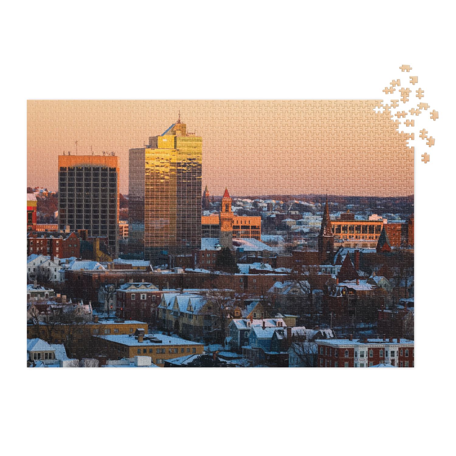 Josh Wingell Worcester Morning Jigsaw puzzle with tin