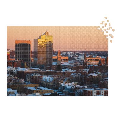Josh Wingell Worcester Morning Jigsaw puzzle with tin