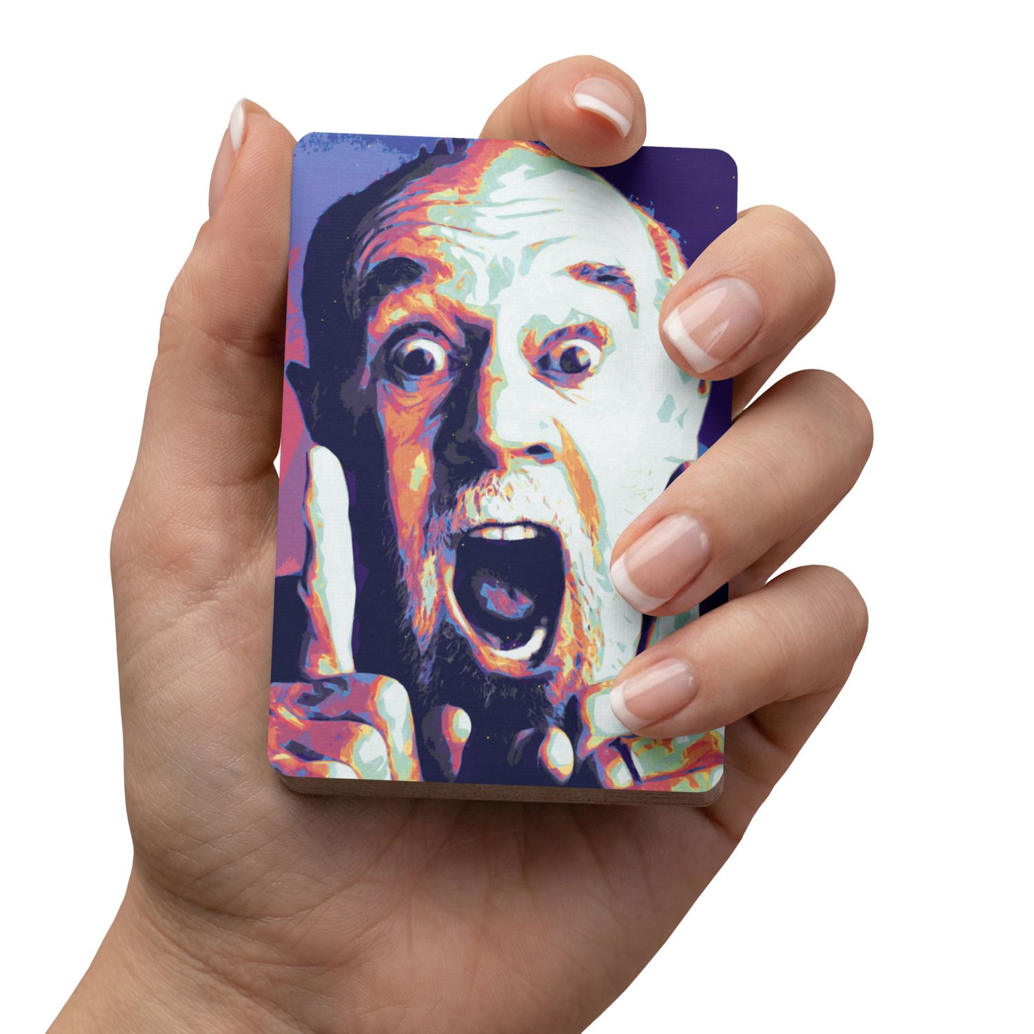 George Carlin playing cards