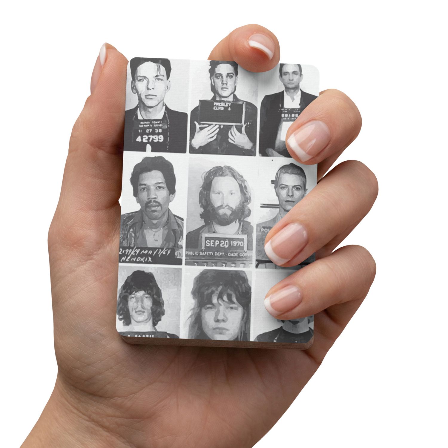 Celebrity Mug shots playing cards