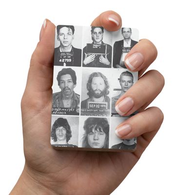 Celebrity Mug shots playing cards