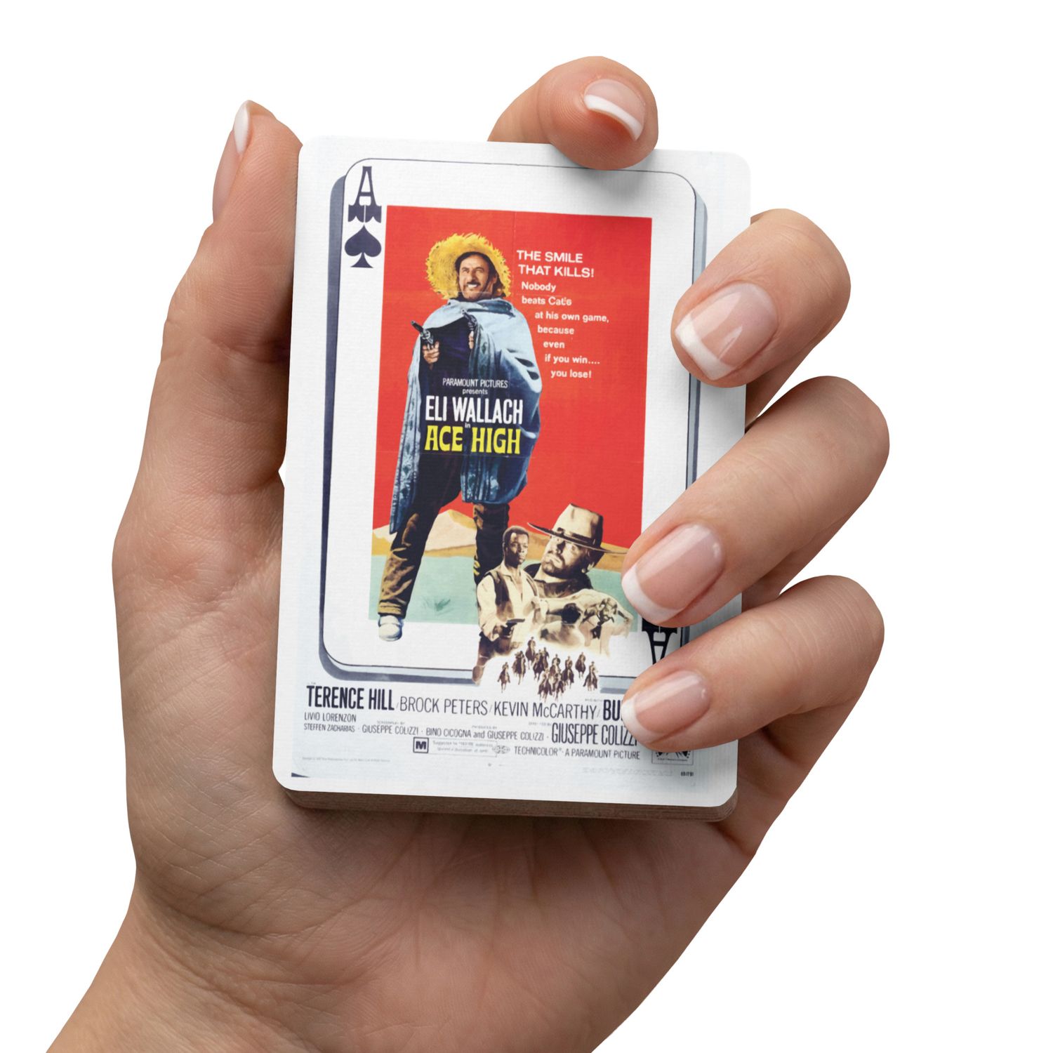 Ace High Movie Poster Repro playing cards