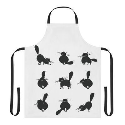 Black Cats Strap apron
