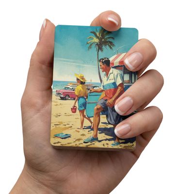 Beach Scene playing cards