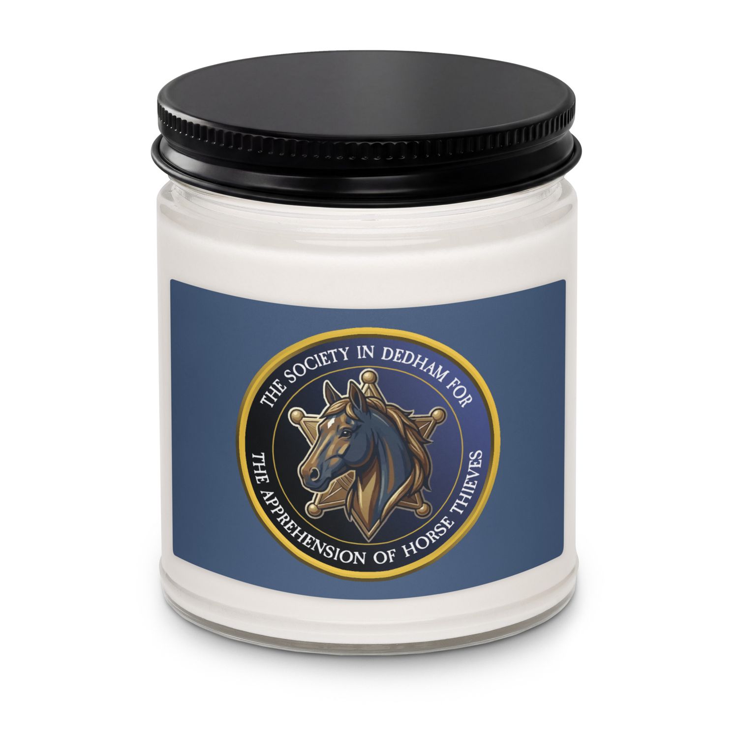 Society in Dedham for the Apprehension of Horse Thieves Scented soy candle