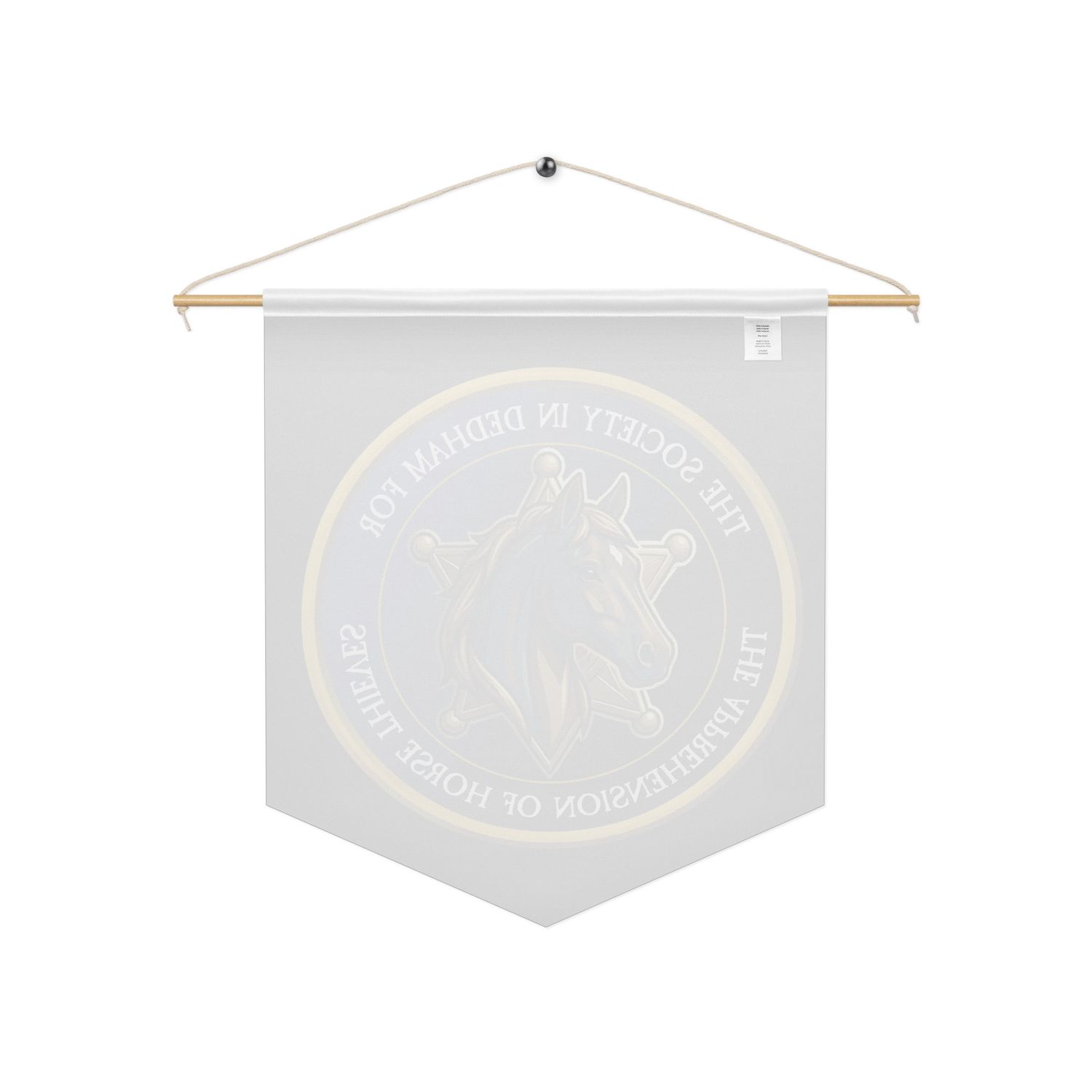 Society in Dedham for the Apprehension of Horse Thieves Pennant banner