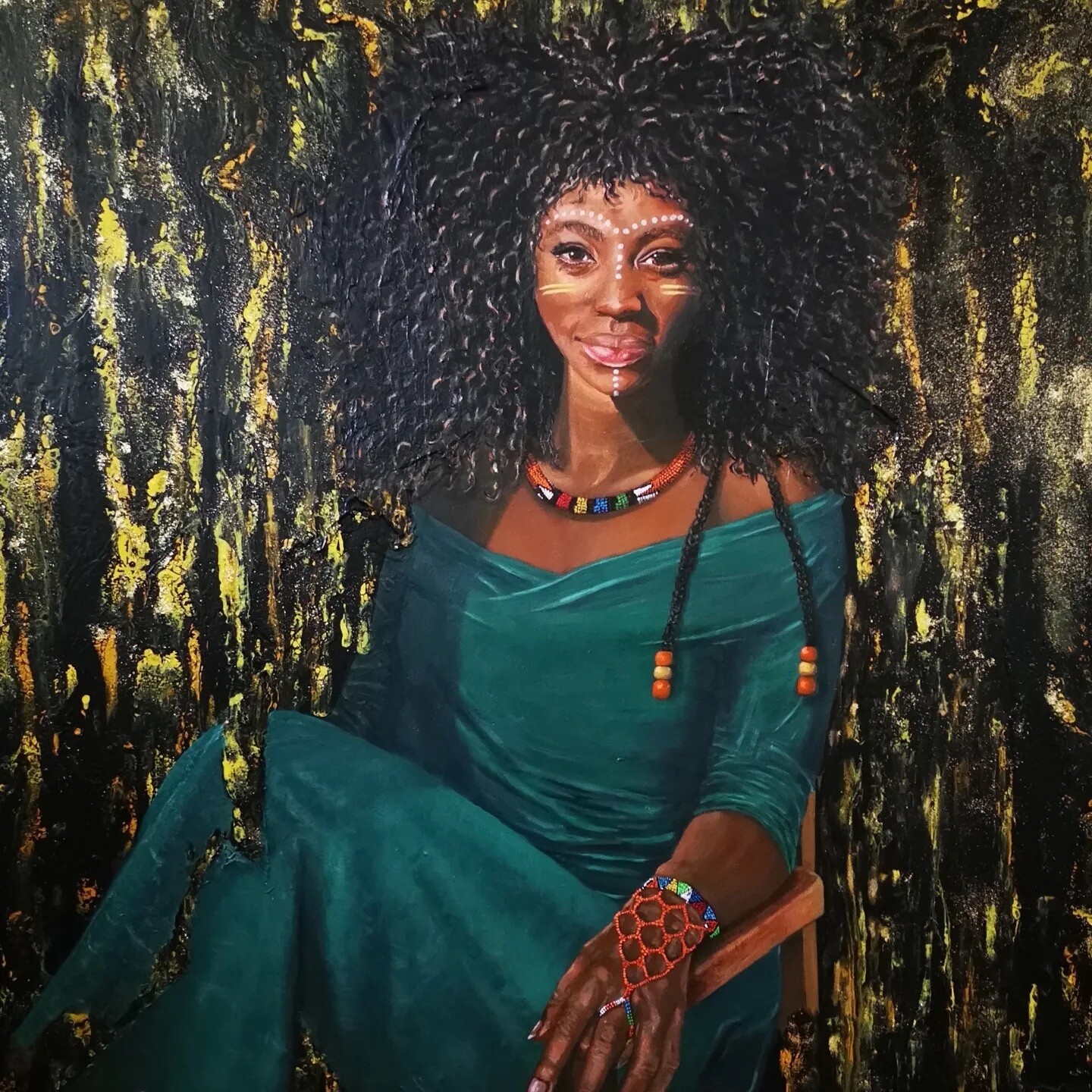 SOLD Golden night PRINT 24x30 cm