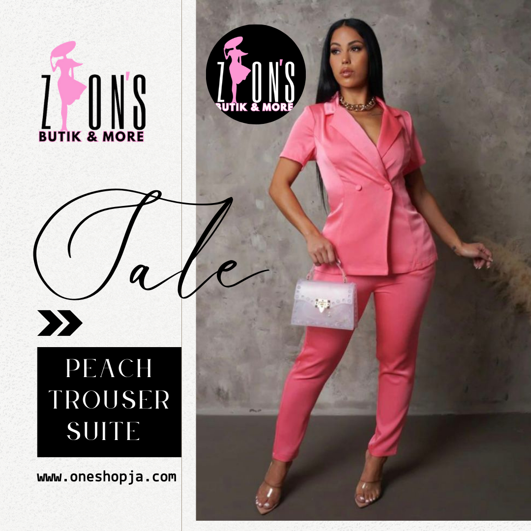 Zion&#39;s Peach Trouser Suite