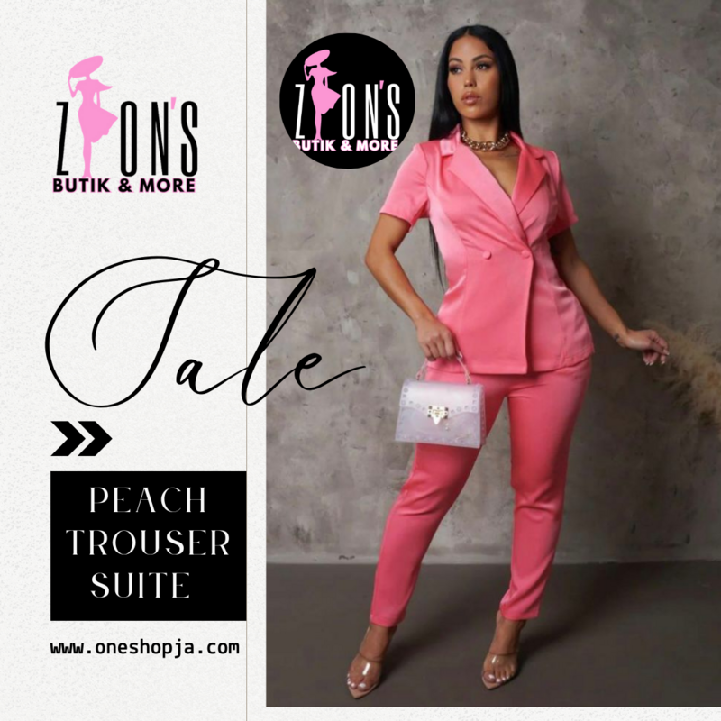 Zion&#39;s Peach Trouser Suite