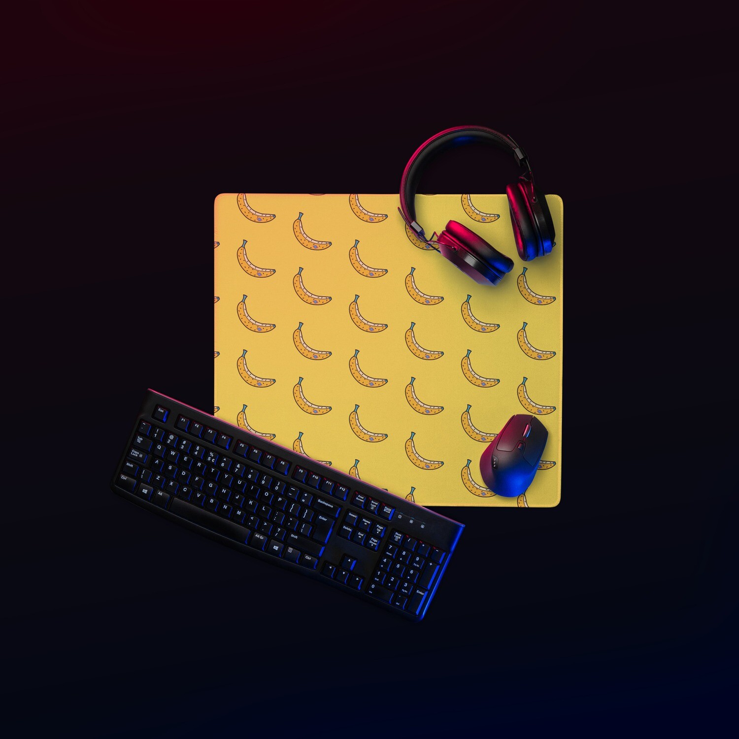 Banana Gaming mouse pad