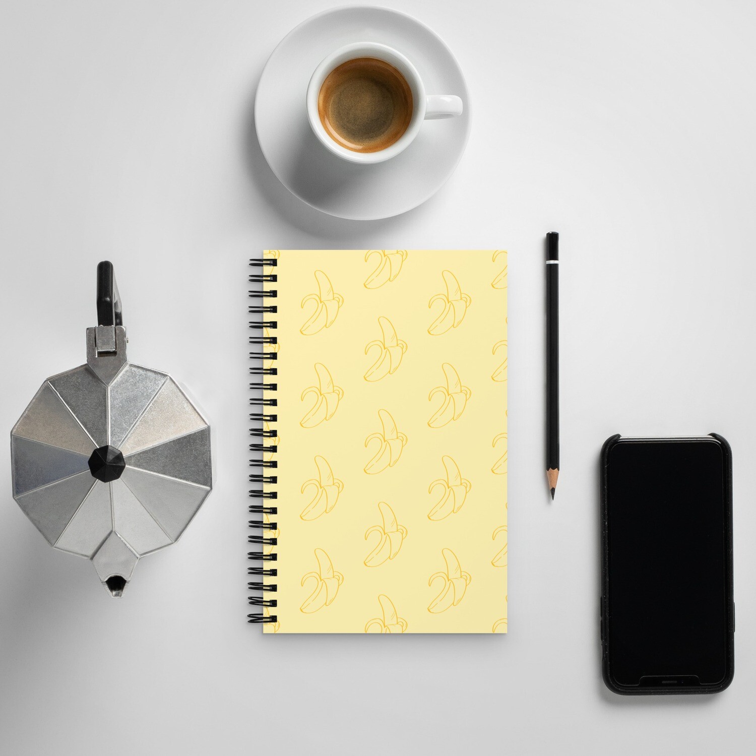 Banana Spiral notebook