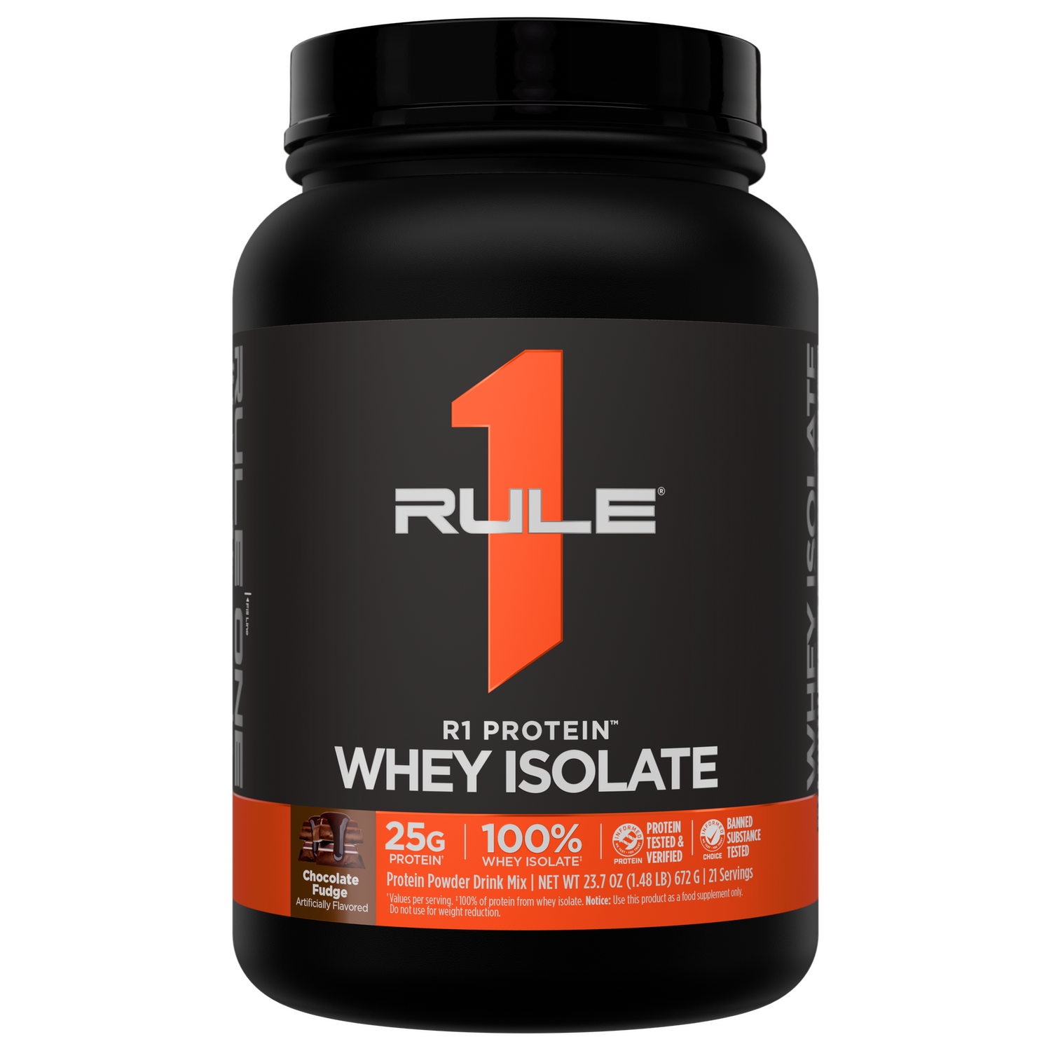 R1 Protein Whey Isolate, Flavours: Chocolate Fudge, Size: 28S