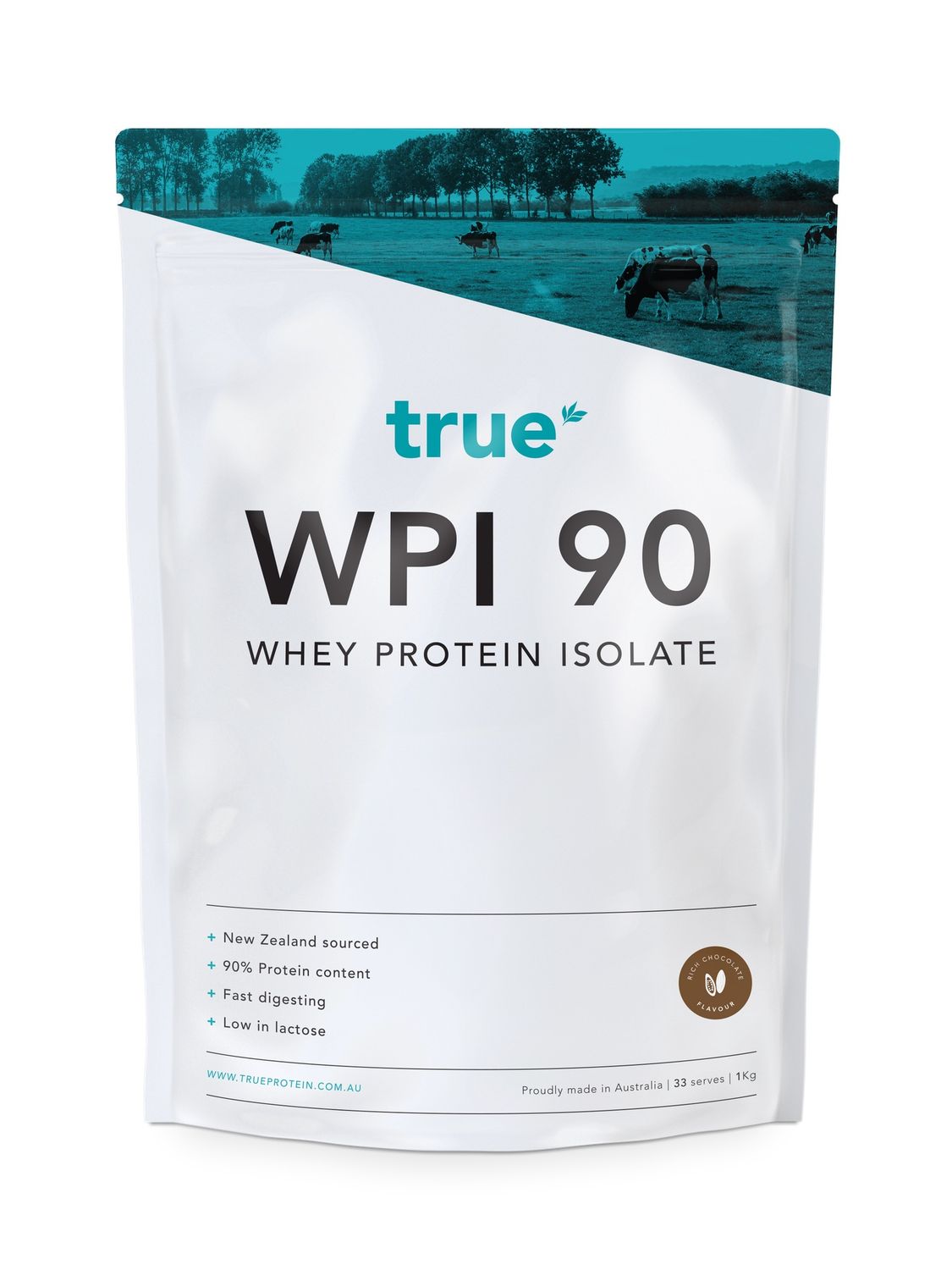 TRUE WPI 90, Flavours: Rich Chocolate, Size: 1KG
