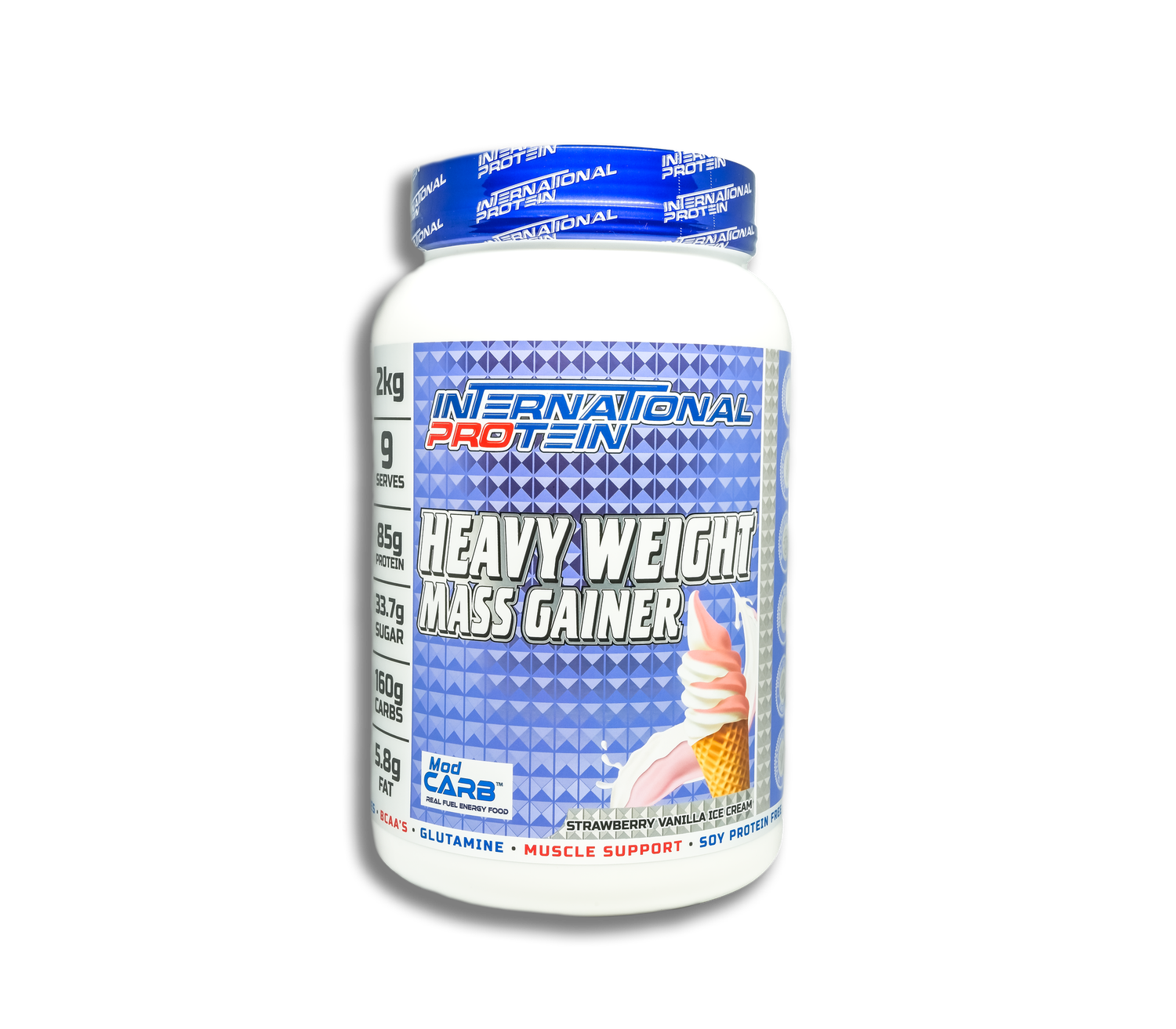 IP Heavy Weight Mass Gainer, Flavours: StrawVanIC, Size: 2KG
