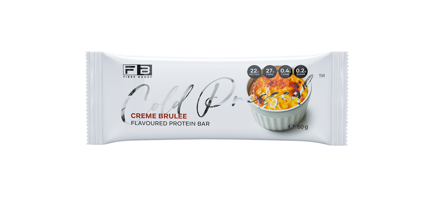 Cold Pressed Protein Bar, Flavours: Creme Brulee