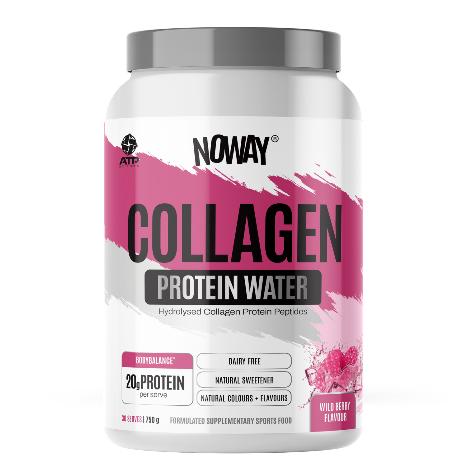 ATP Collagen  Protein Water, Flavours: Wild Berry