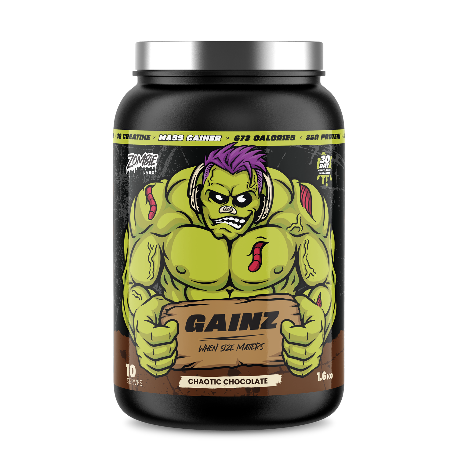 Zombie Labs Gainz, Flavours: Chaotic Chocolate, Size: 1.5KG