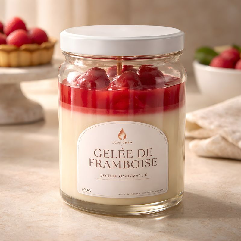 Bougie Gourmande - Gelée de Framboise