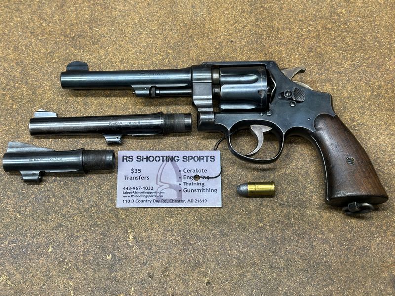 Smith & Wesson Model 1917 with 3 barrels
